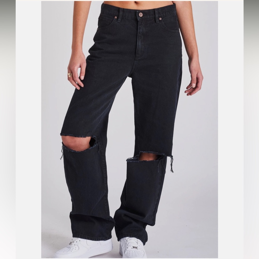 Abrand black slouch jeans